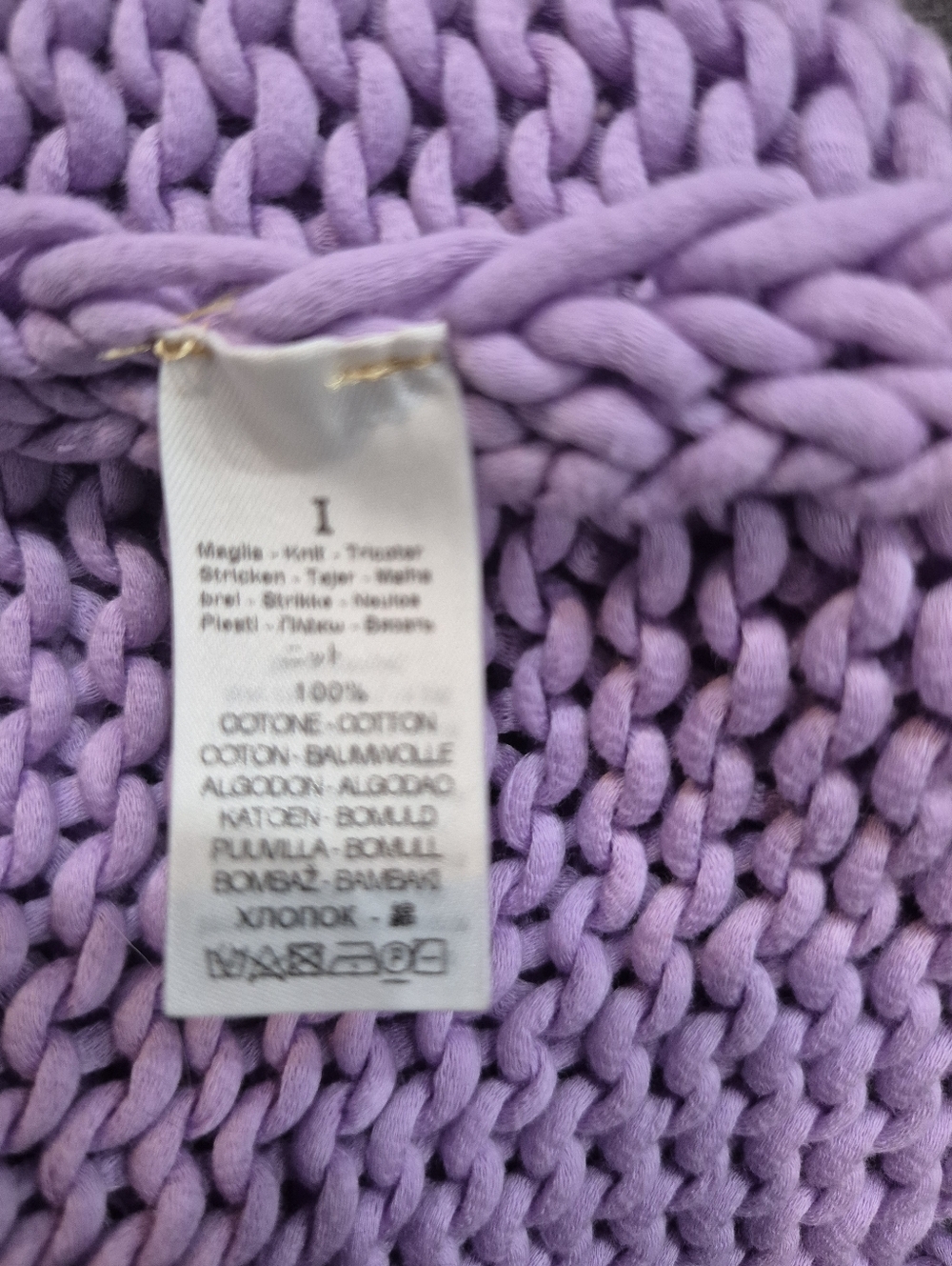 Forte_Forte Knit Size Large Lavender Crew-Neck Sweater In Excellent Condition - Picture 7 of 7